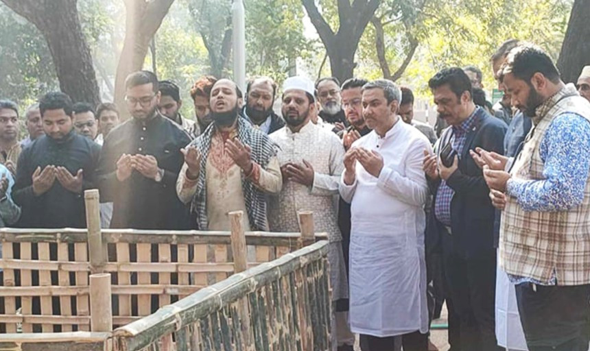 মিরপুর শহীদ বুদ্ধিজীবী কবরস্থানে চিরশায়িত হাসান আরিফ